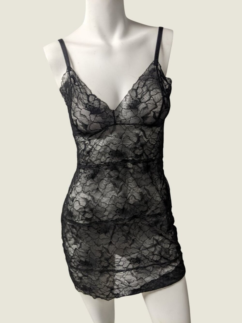 Samantha Chang ALL LACE  FULL SLIP Medium   Black Display Model New No Tags!